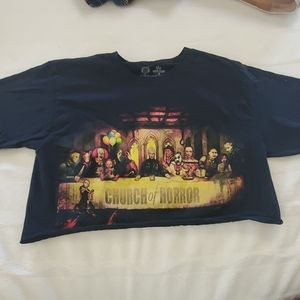 Hot topic 'Church of Horror' t shirt